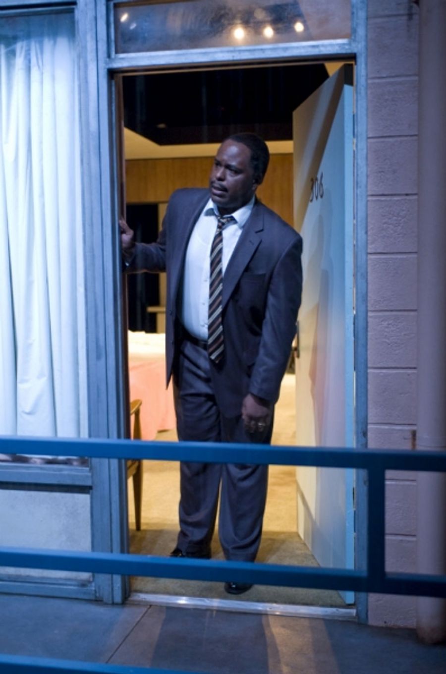 Photo Flash: First Look at J. Bernard Calloway and Kikiya Mathis in Milwaukee Rep's THE MOUNTAINTOP Image