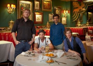 Dave Malloy, Blake DeLong, Nick Choksi, Lucas Steele Photo