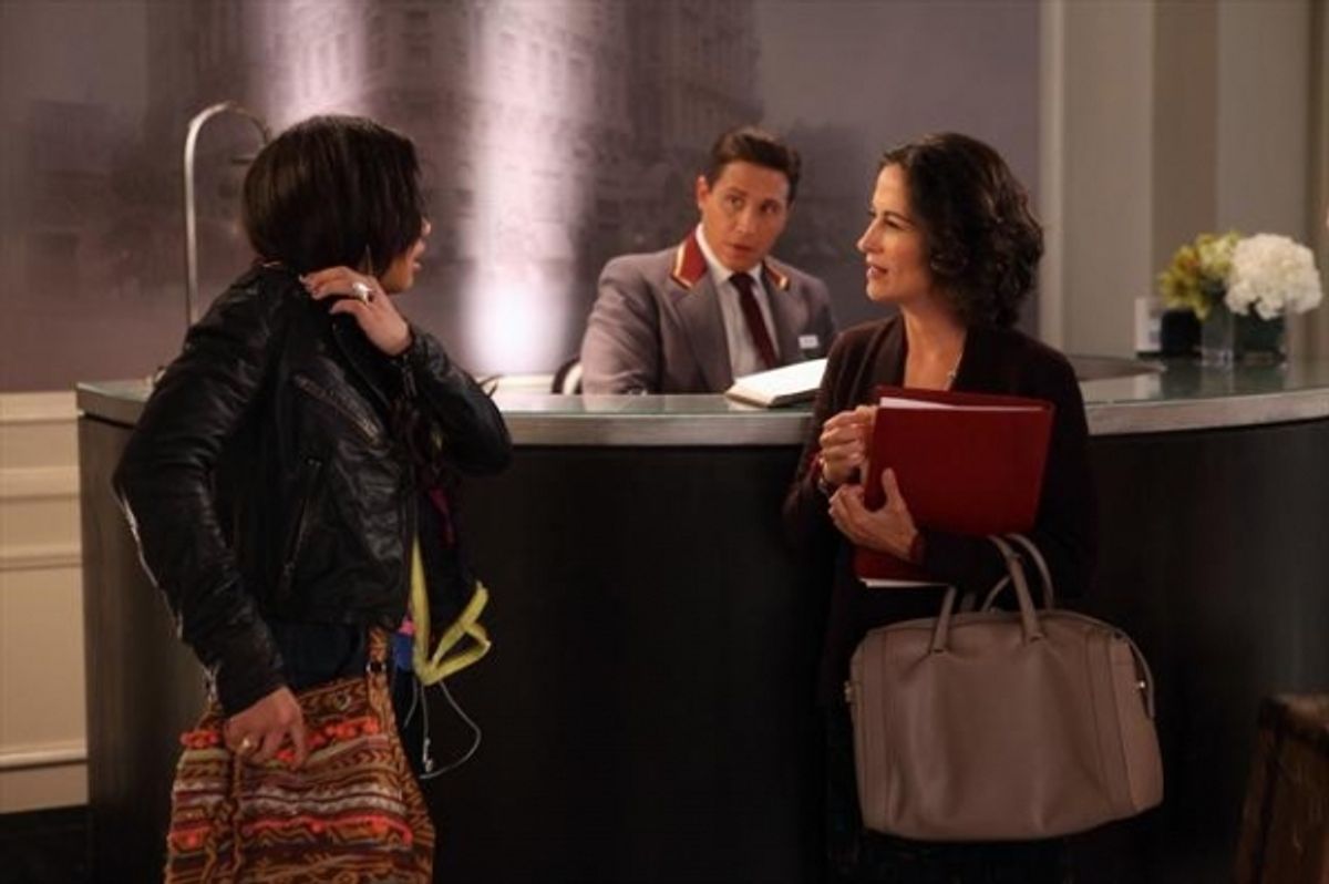 SAMANTHA LOGAN, ERIK PALLADINO, WENDY MONIZ at 