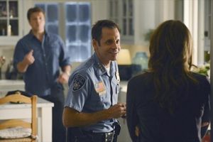 NATHAN FILLION, DAVID BURKE, STANA KATIC Photo