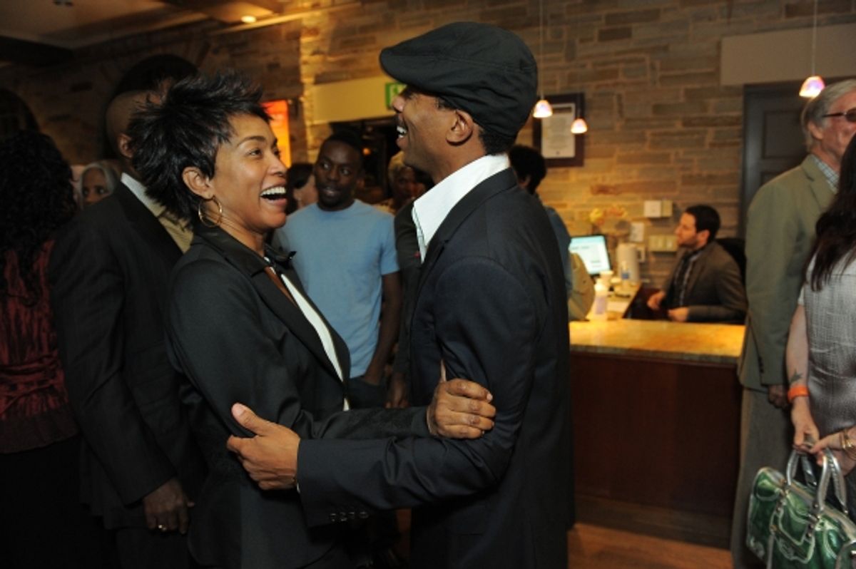Angela Bassett and cast member Kevin Carroll at 