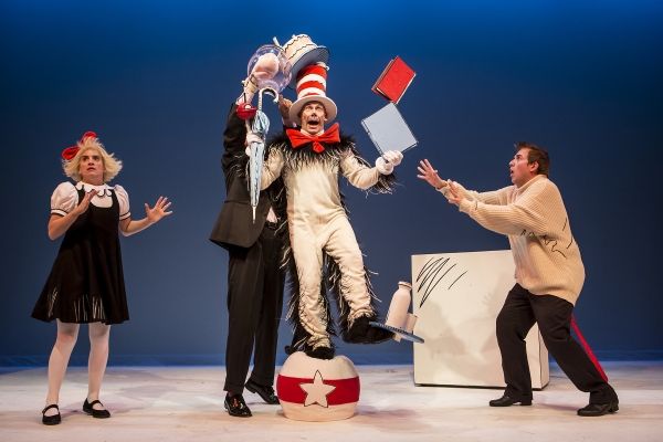 ELise Langer as Girl, Gerald Drake as Fish, Dean Holt as Cat in the Hat and Douglas N Photo