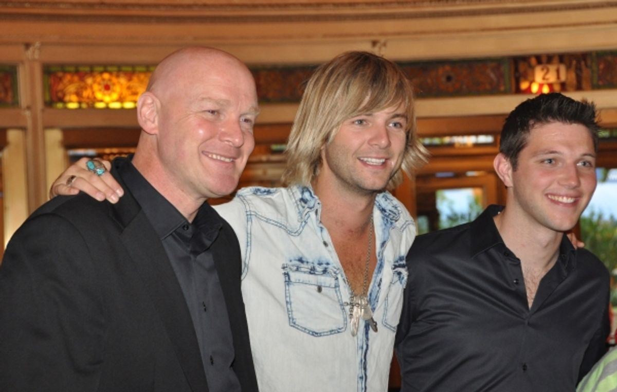 George Donaldson, Keith Harkin and Colm Keegan at 