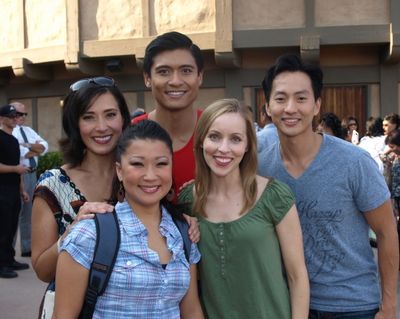 Ann Sanders, Katie Boren, Paolo Montalban, Jill Townsend, and Michael K. Lee Photo