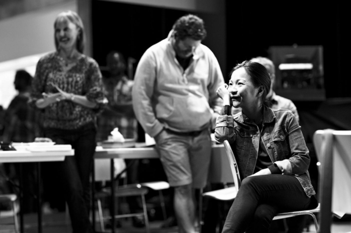 Photo Flash: In Rehearsal with the Cast of GOLDEN CHILD!  Image