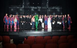 The Cast of Spider-Man Turn Off the Dark and the crew of the USS Michael Murphy @ BroadwayWorld The Cast of Spider-Man Turn Off the Dark and the crew of the USS Michael Murphy Photo