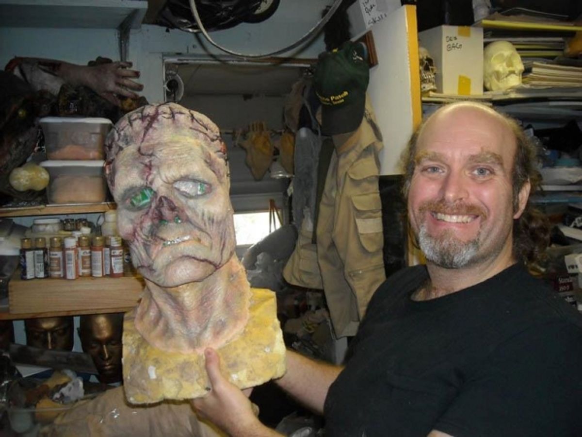  Phil Nichols with his Creature Make-Up. at 