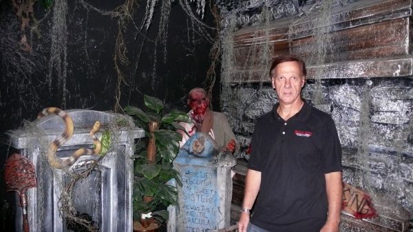  Co-Creator Jim Faro with the Set Design Photo