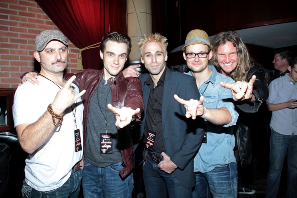 Genson Blimline, Justin Matthew Sargent, Joey Calveri, Jeremy Woodard, Joel Hoekstra at 