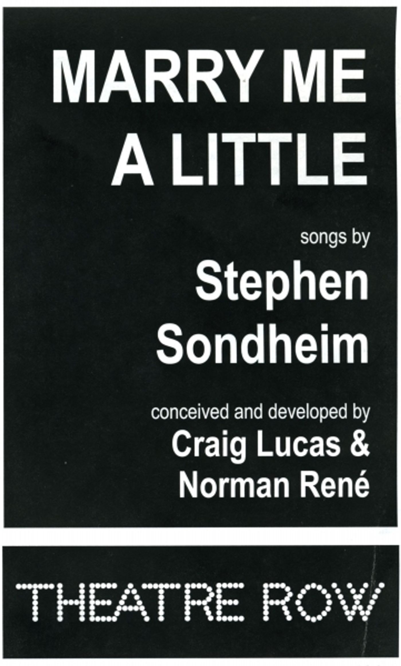 Photo Coverage: Inside Opening Night of MARRY ME A LITTLE- Curtain Call! Image
