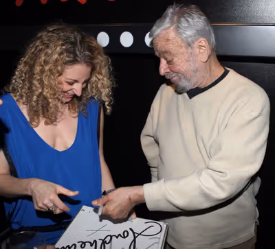 Lauren Molina and Stephen Sondheim Photo