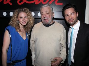 Lauren Molina, Stephen Sondheim and Jason Tam Photo