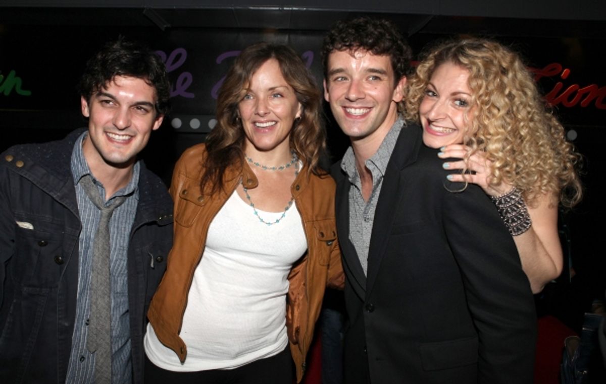  Wesley Taylor, Alice Ripley, Michael Urie and Lauren Molina at 