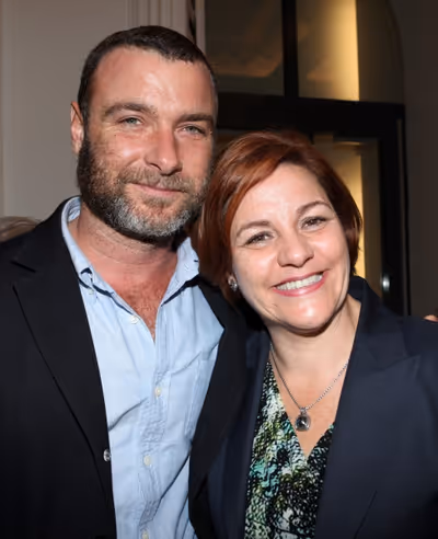 Liev Schreiber and City Council Speaker Christine Quinn Photo