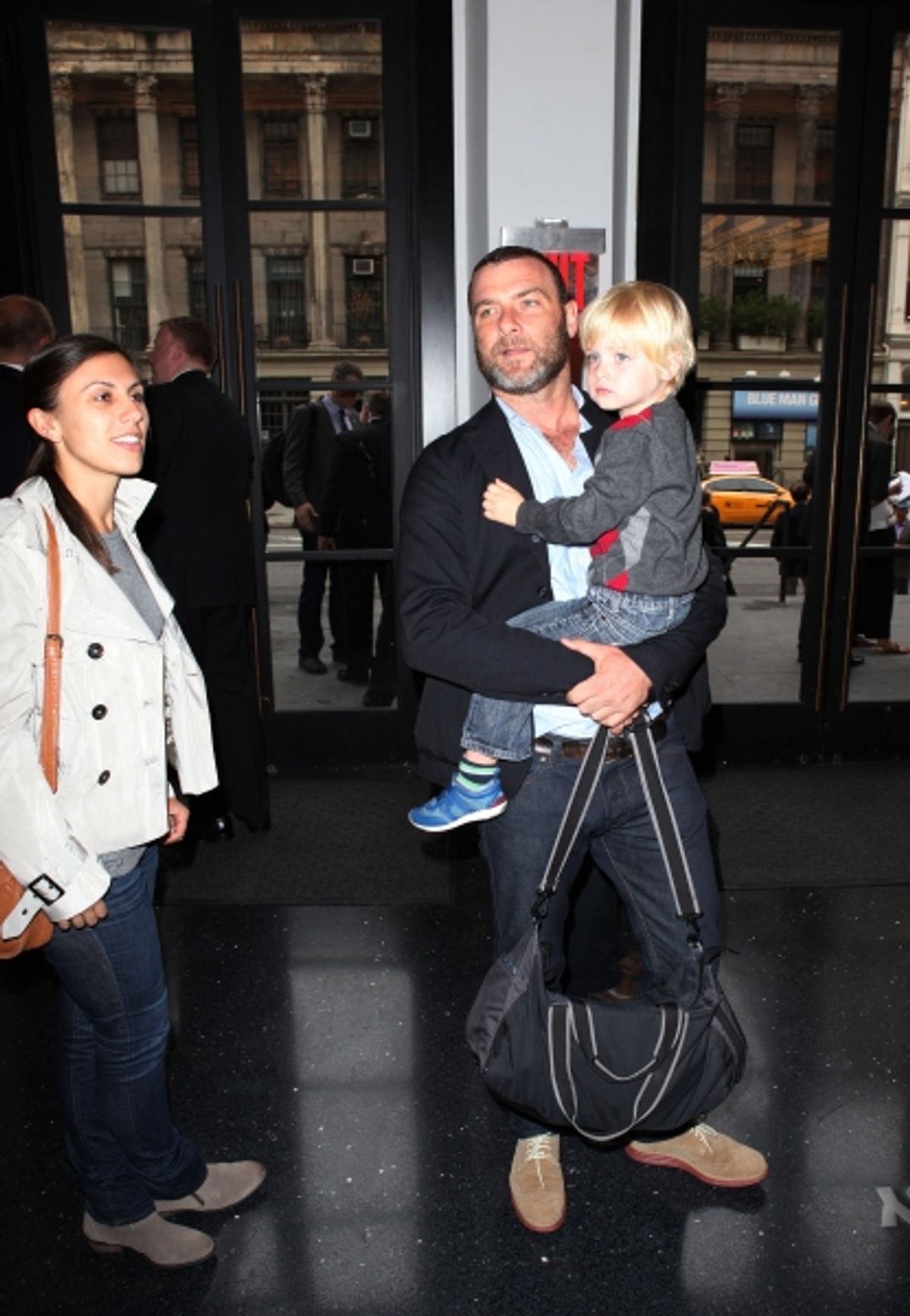 Liev Schreiber with son Alexander at 