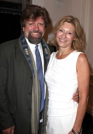 Oskar Eustis and wife Laurie Eustis  Photo