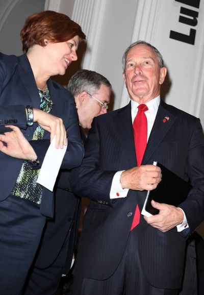 City Council Speaker Christine Quinn and Mayor Michael Bloomberg  Photo