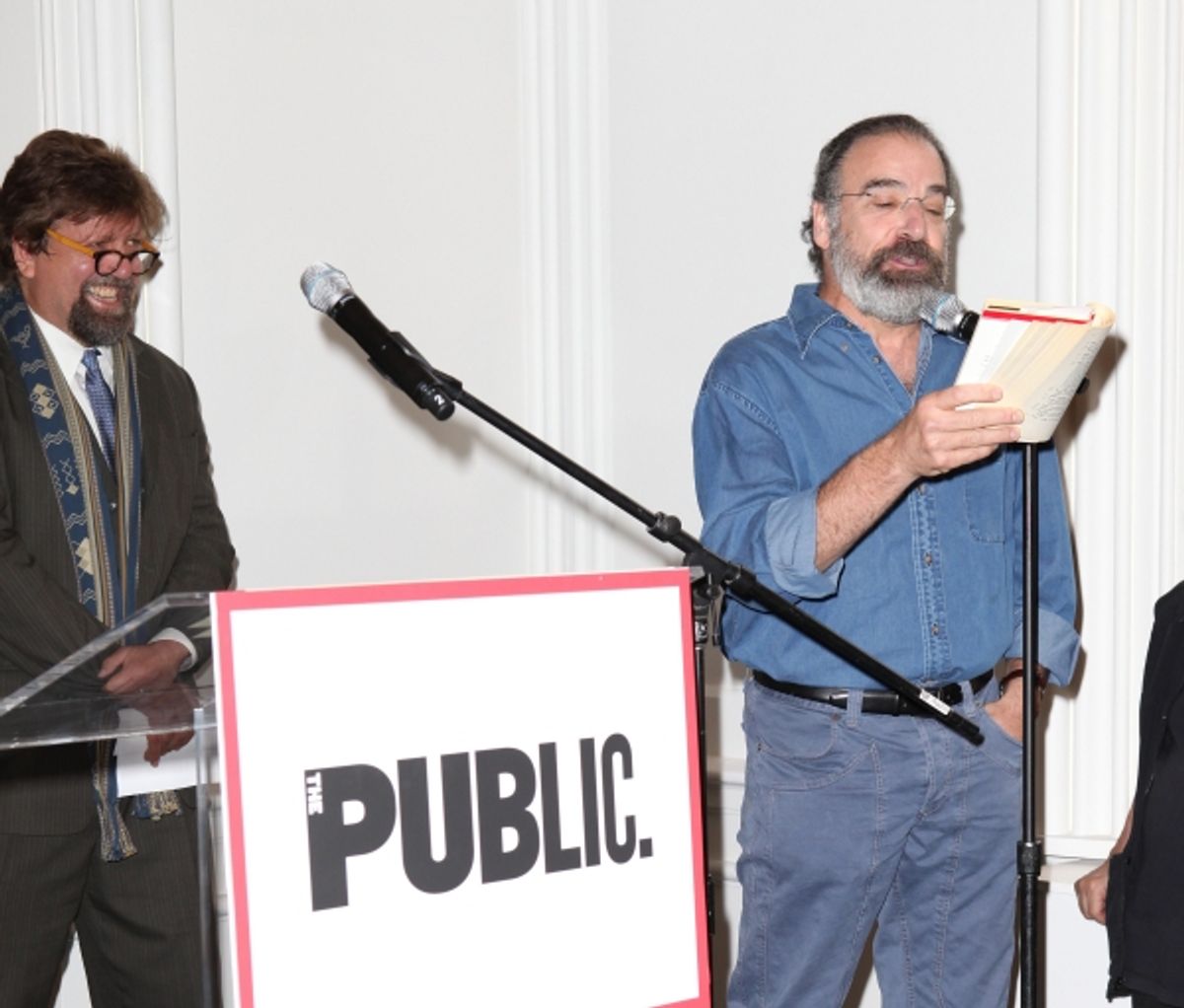 Oskar Eustis and Mandy Patinkin at 