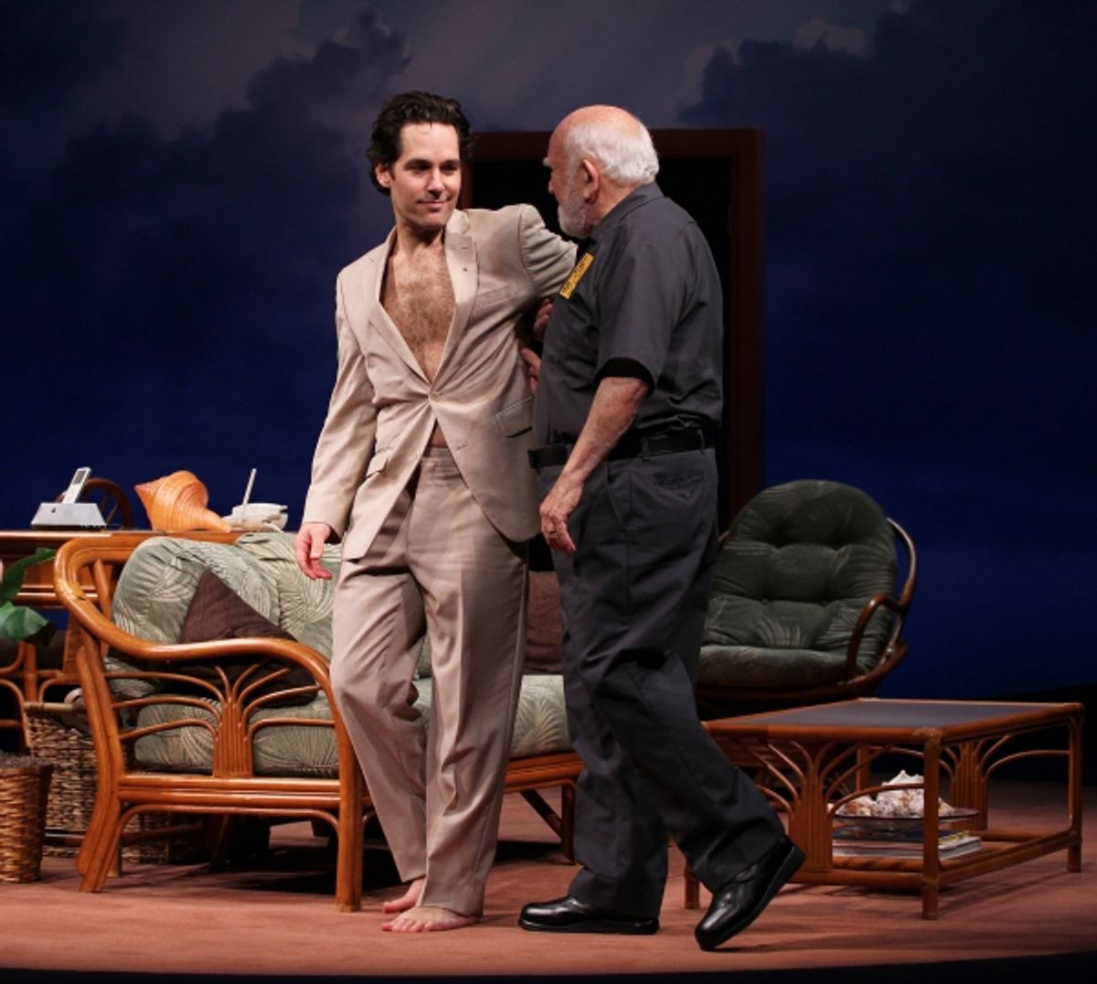 Paul Rudd and Ed Asner at 