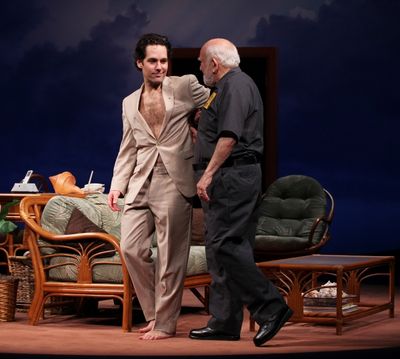 Paul Rudd and Ed Asner Photo