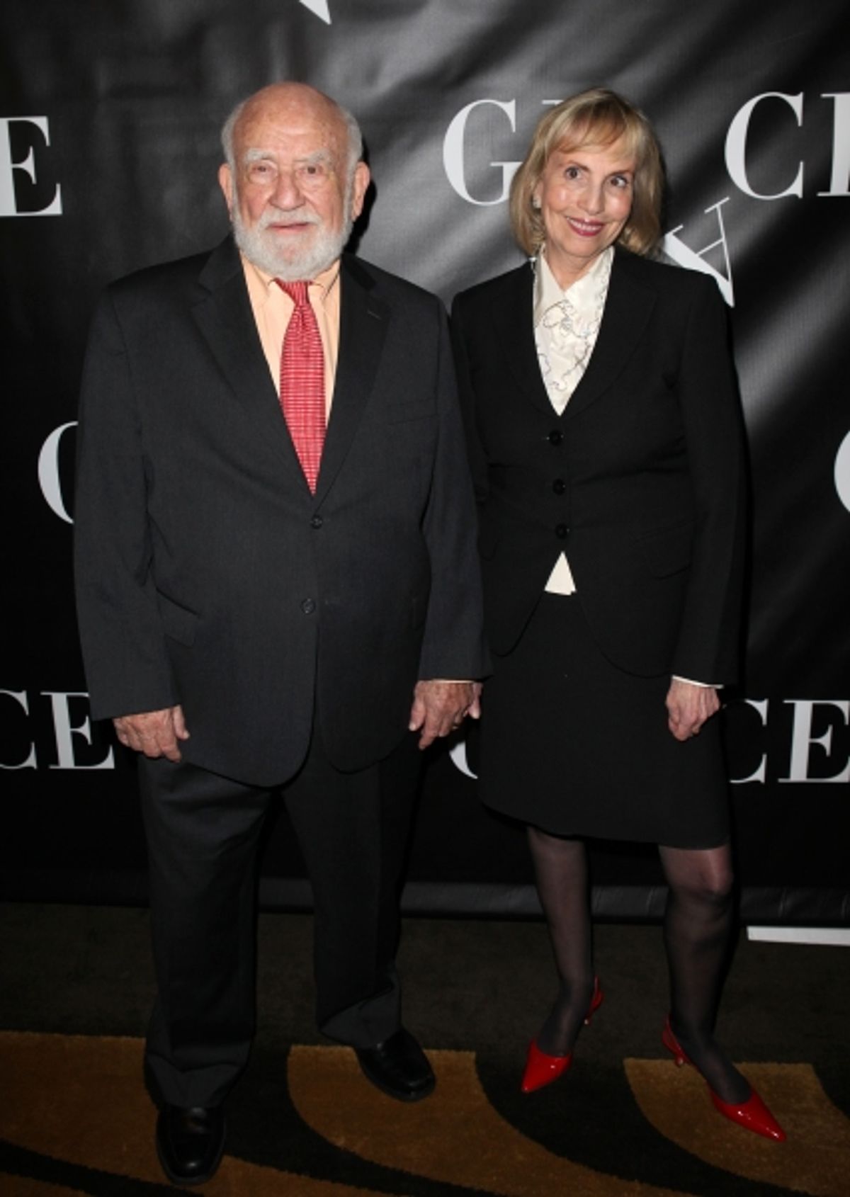 Ed Asner and Cindy Asner at 