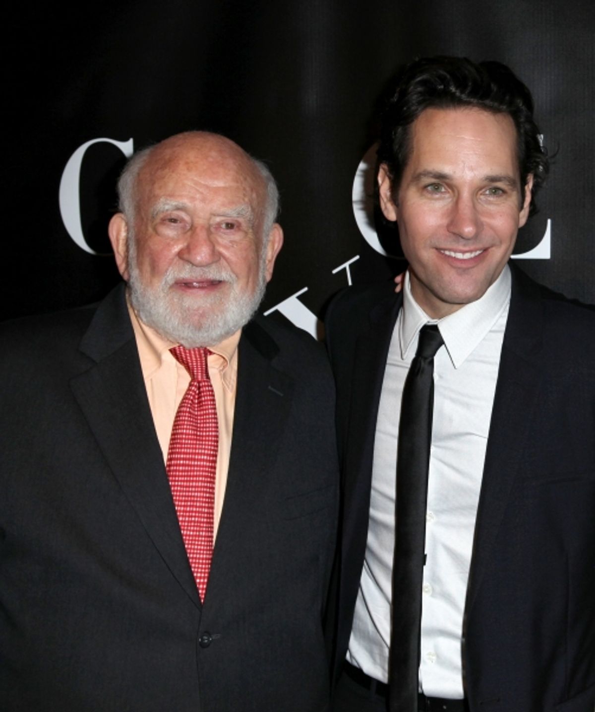 Ed Asner and  Paul Rudd on 10/4/2012. at 