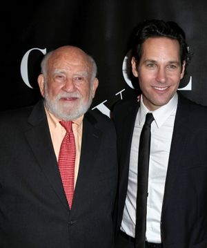 Ed Asner and  Paul Rudd on 10/4/2012. Photo