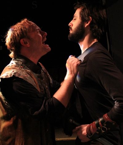Segismundo (David Wald) and a soldier (Bobby Haworth) Photo