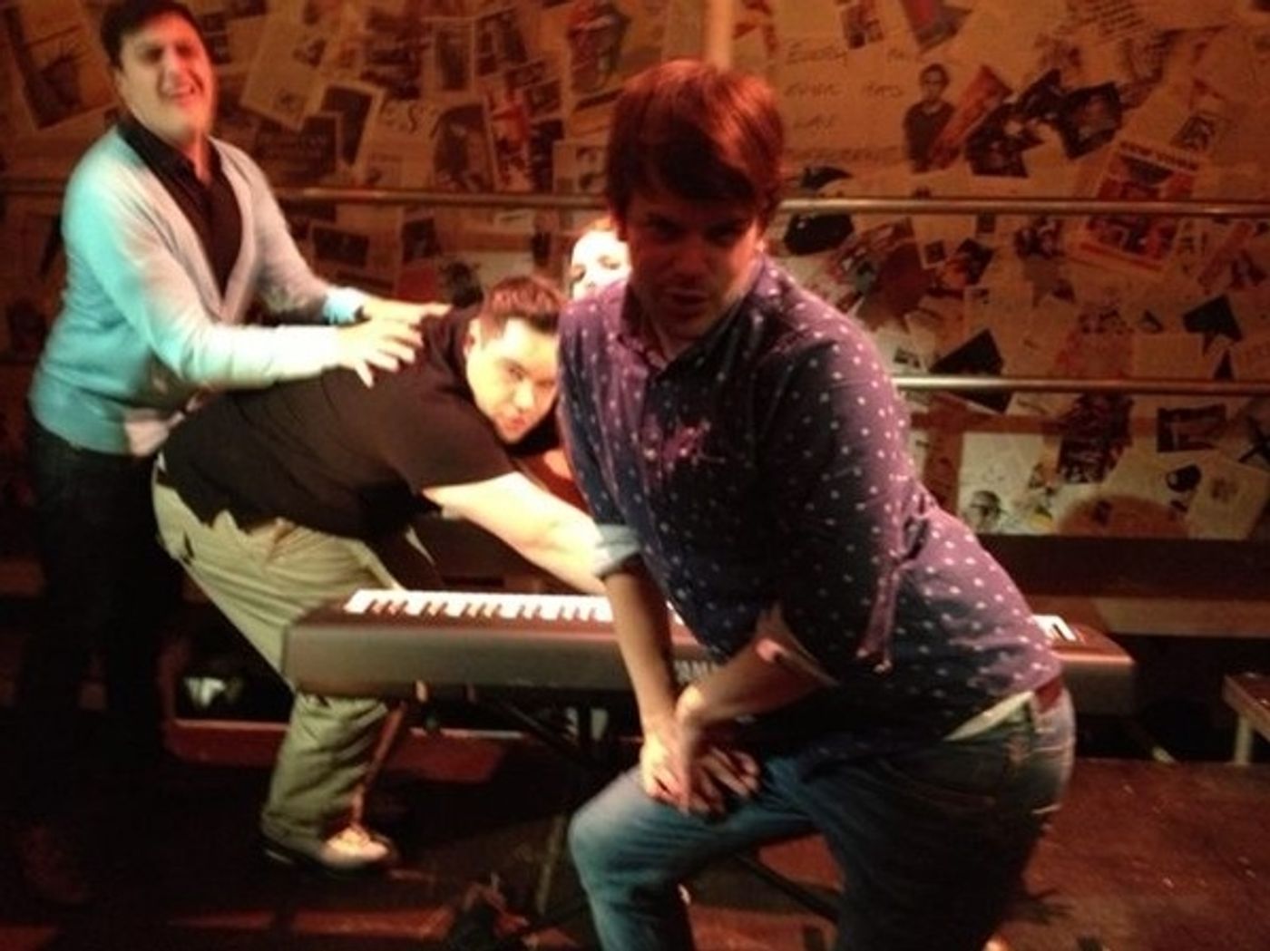 Photo Flash: Saturday Intermission Pics, Oct 6 -  Perez Hilton's Last NEWSical Shot, ANYTHING GOES' First Tour Pic and More!  Image