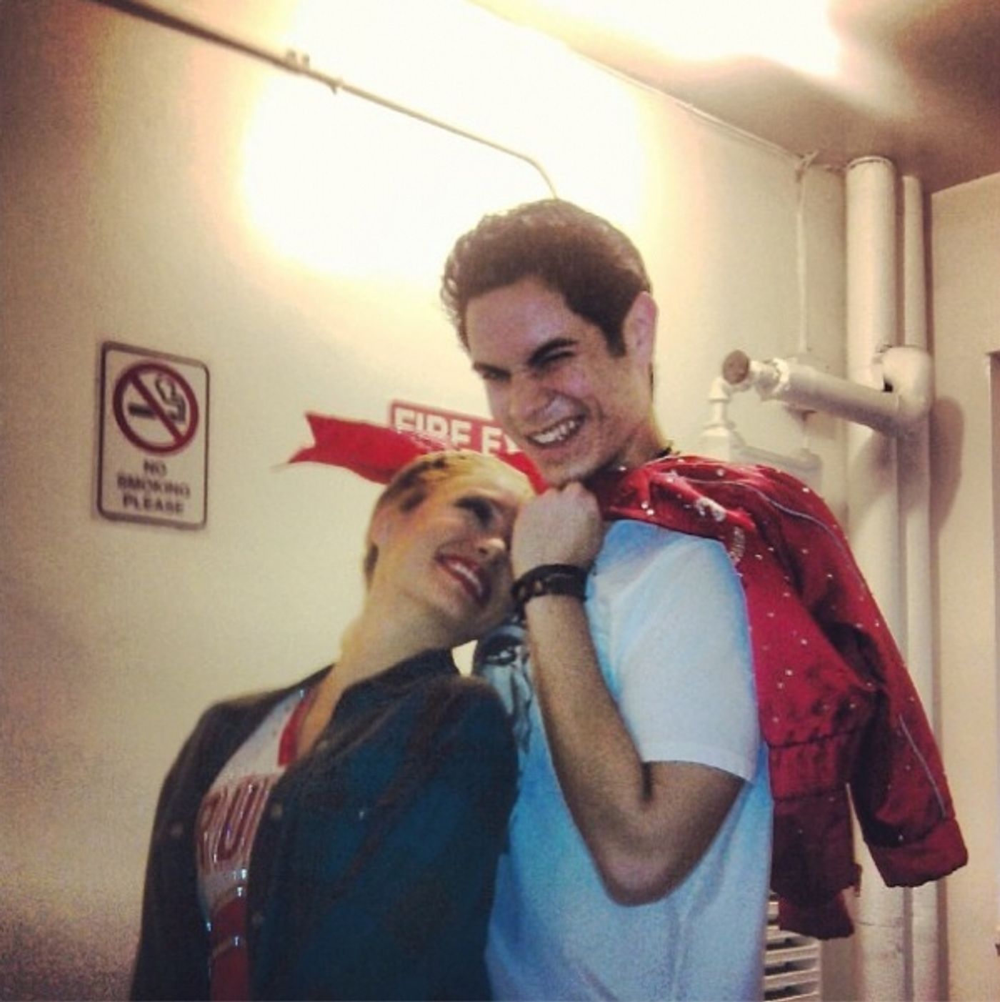 Photo Flash: Saturday Intermission Pics, Oct 6 -  Perez Hilton's Last NEWSical Shot, ANYTHING GOES' First Tour Pic and More!  Image