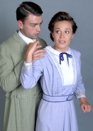 Casey Hoekstra as John and Joanna Harmon as Alma Photo