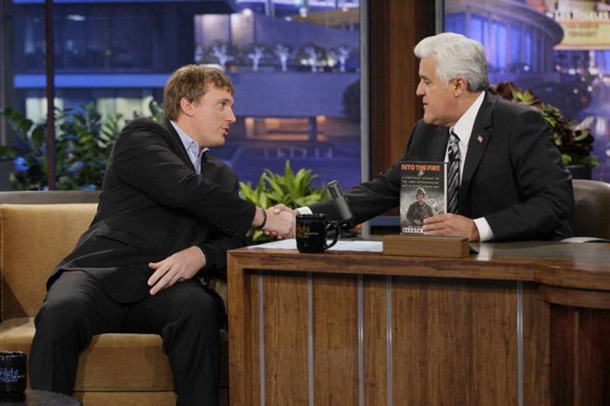 Dakota Meyer, Jay Leno  at 