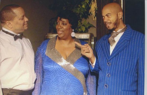 Daron Gilmore as Lucky, Zedri Whaley as The Queen, and E'Tian Parker as Slim Daddy. Photo