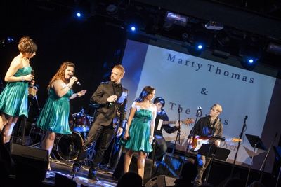 Marty Thomas & The Divas; Samia Mounts, Marissa Rosen and Alexa Green
 Photo