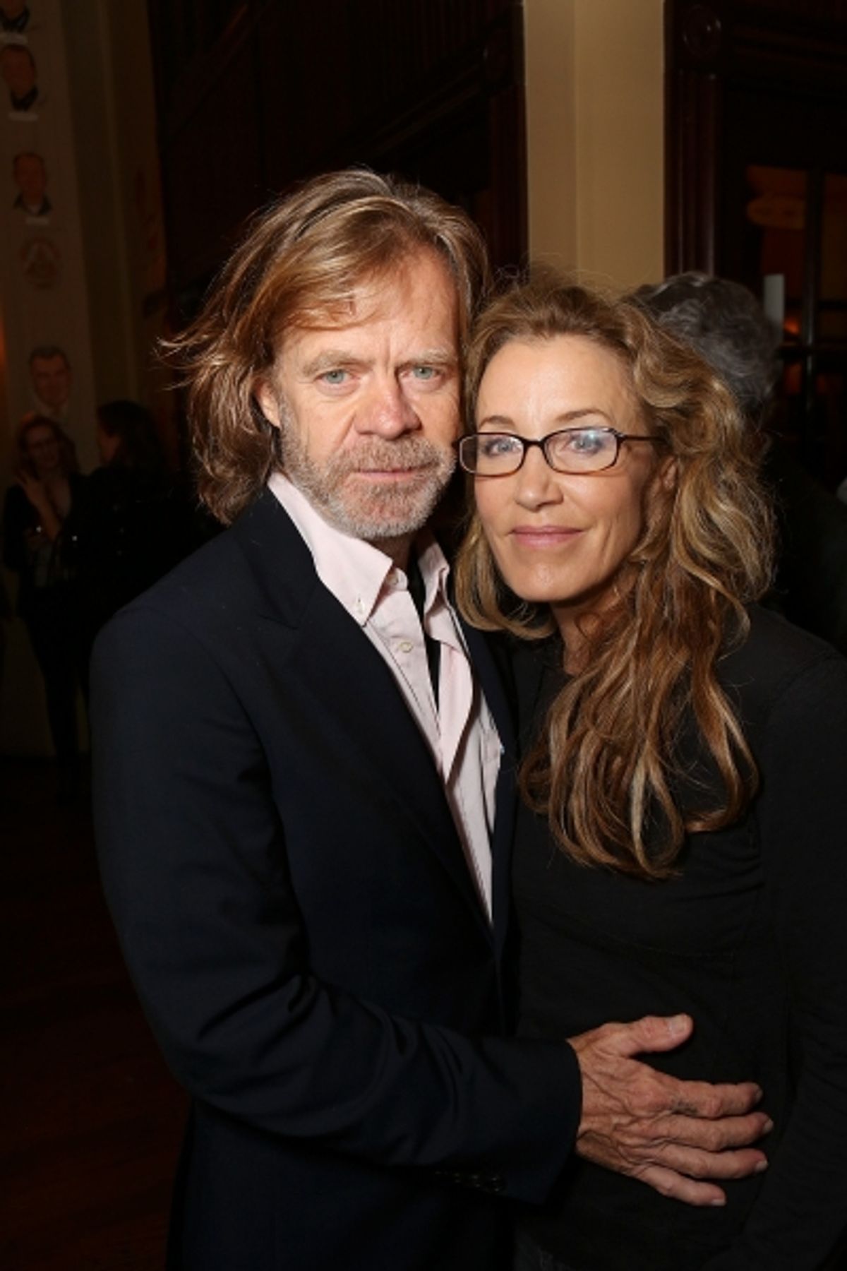 From left, actor William H. Macy and cast member Felicity Huffman pose during the party for the opening night performance of 'November' at the Center Theatre Group/Mark Taper Forum on Sunday, Oct. 7, 2012, in Los Angeles, Calif. (Photo by Ryan Miller/Cap  at 