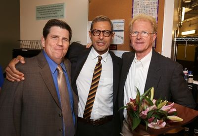 From left, cast member Rod McLachlan, actor Jeff Goldblum and cast member Ed Begley,  Photo