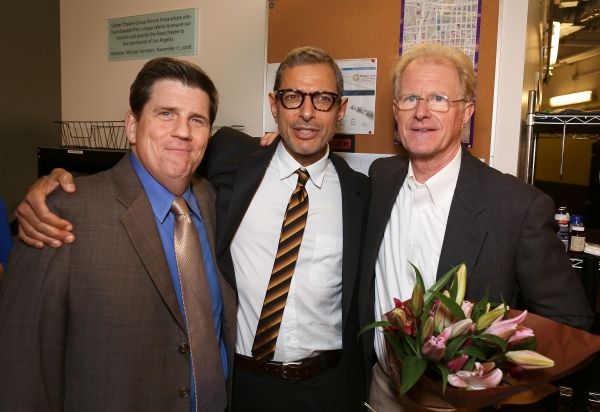 From left, cast member Rod McLachlan, actor Jeff Goldblum and cast member Ed Begley,  Photo