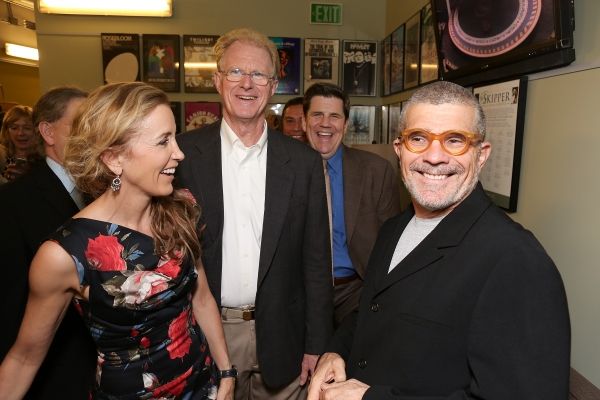 From left, cast members Felicity Huffman, Ed Begley, Jr., Rod McLachlan and playwrigh Photo
