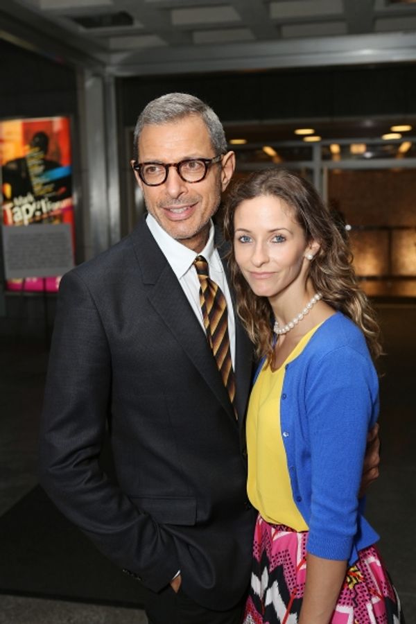 From left, Jeff Goldblum and Emilie Livingston pose during the arrivals for the openi Photo