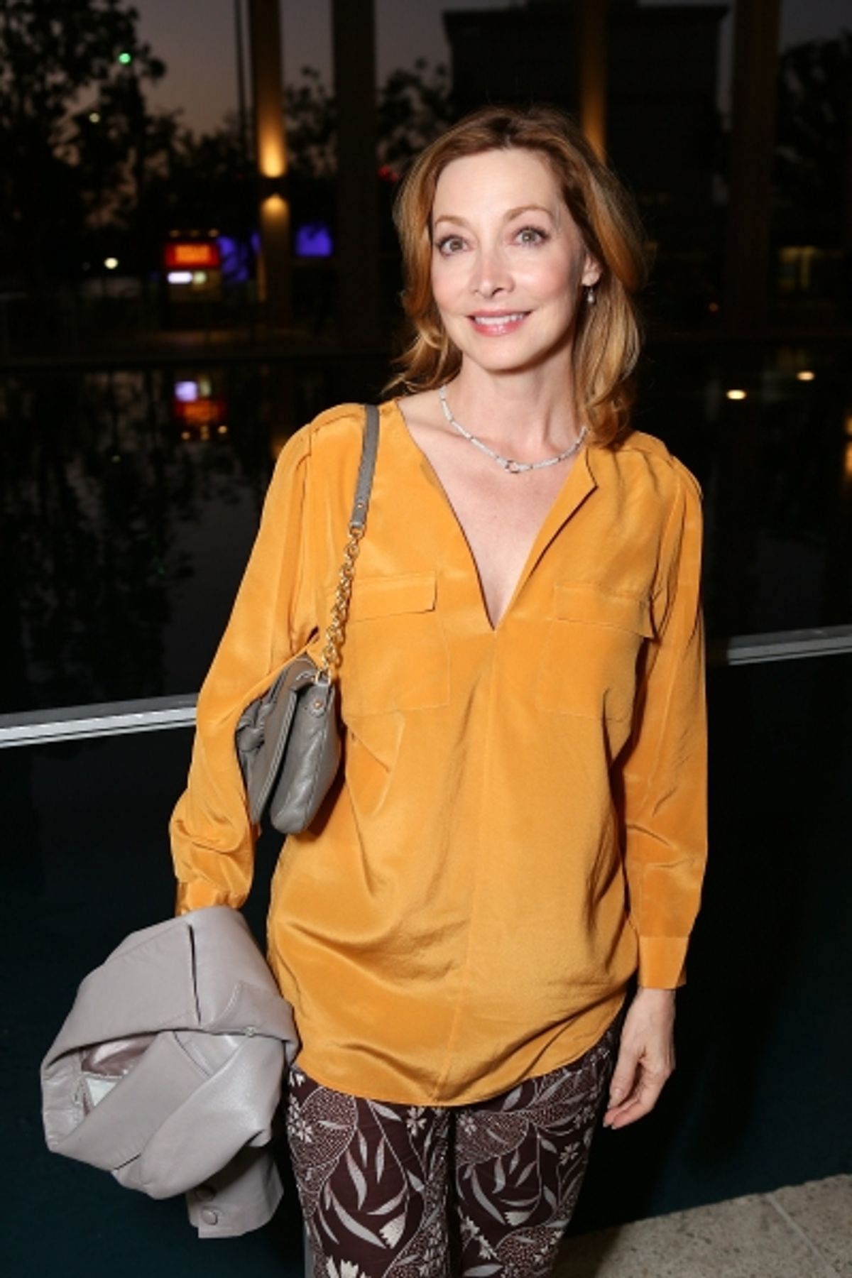 Sharon Lawrence poses during the arrivals for the opening night performance of 'November' at the Center Theatre Group/Mark Taper Forum on Sunday, Oct. 7, 2012, in Los Angeles, Calif. (Photo by Ryan Miller/Capture Imaging) 
 at 