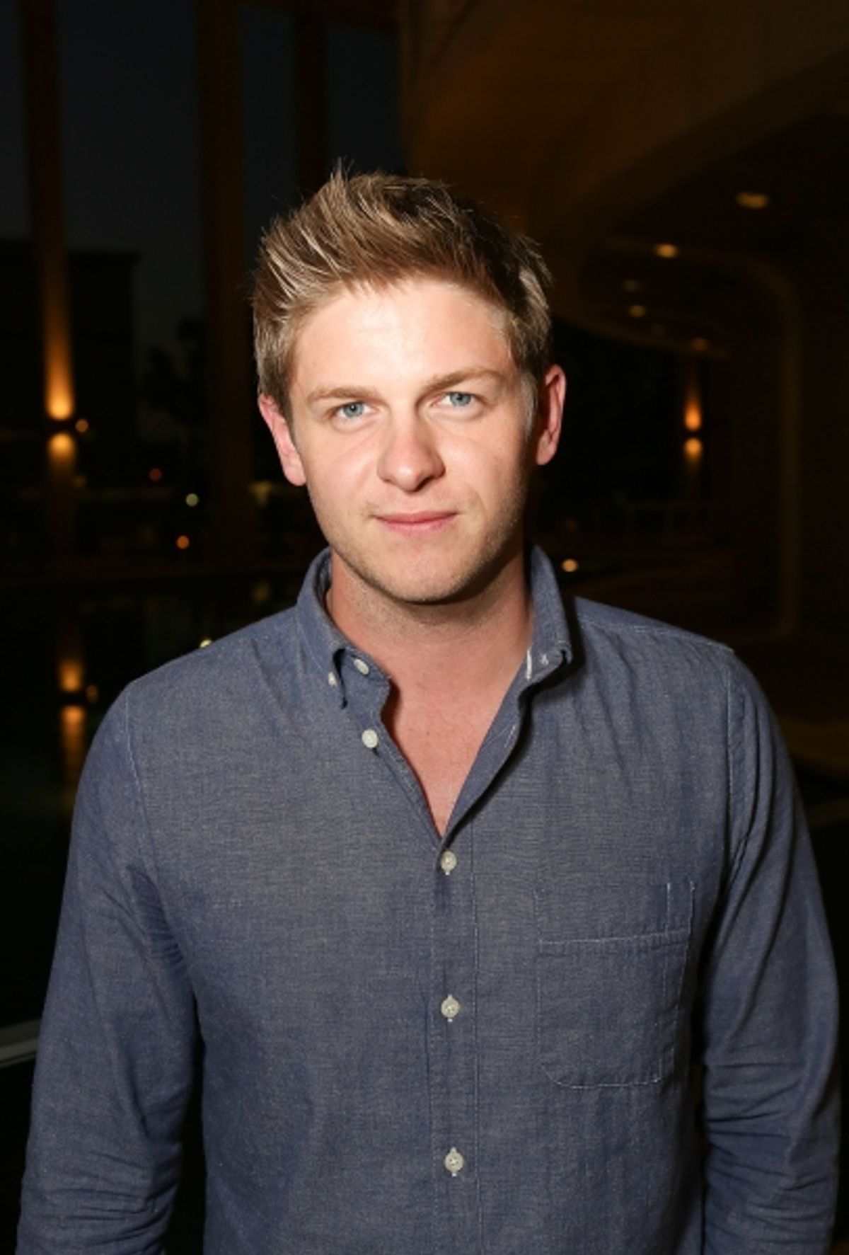 Michael Grant Terry poses during the arrivals for the opening night performance of 'November' at the Center Theatre Group/Mark Taper Forum on Sunday, Oct. 7, 2012, in Los Angeles, Calif. (Photo by Ryan Miller/Capture Imaging)
 at 