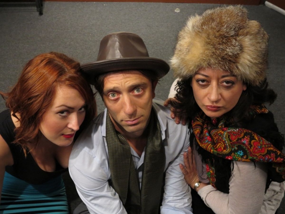 Dana Pelevine, Tosh Marks and Adriana Sananes 
 at 