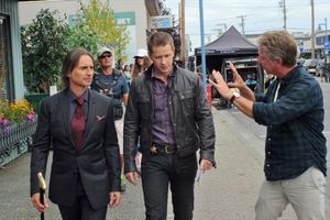 ROBERT CARLYLE, JOSH DALLAS, DAVID SOLOMON (DIRECTOR) 
 Photo