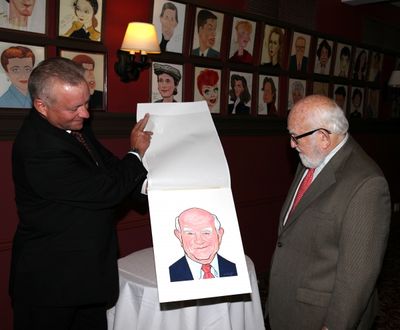 Ed Asner and Max Klimavicius 
 Photo
