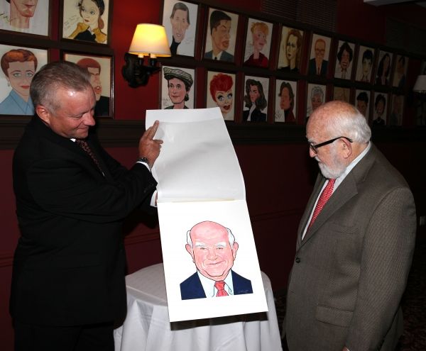 Ed Asner and Max Klimavicius 
 Photo
