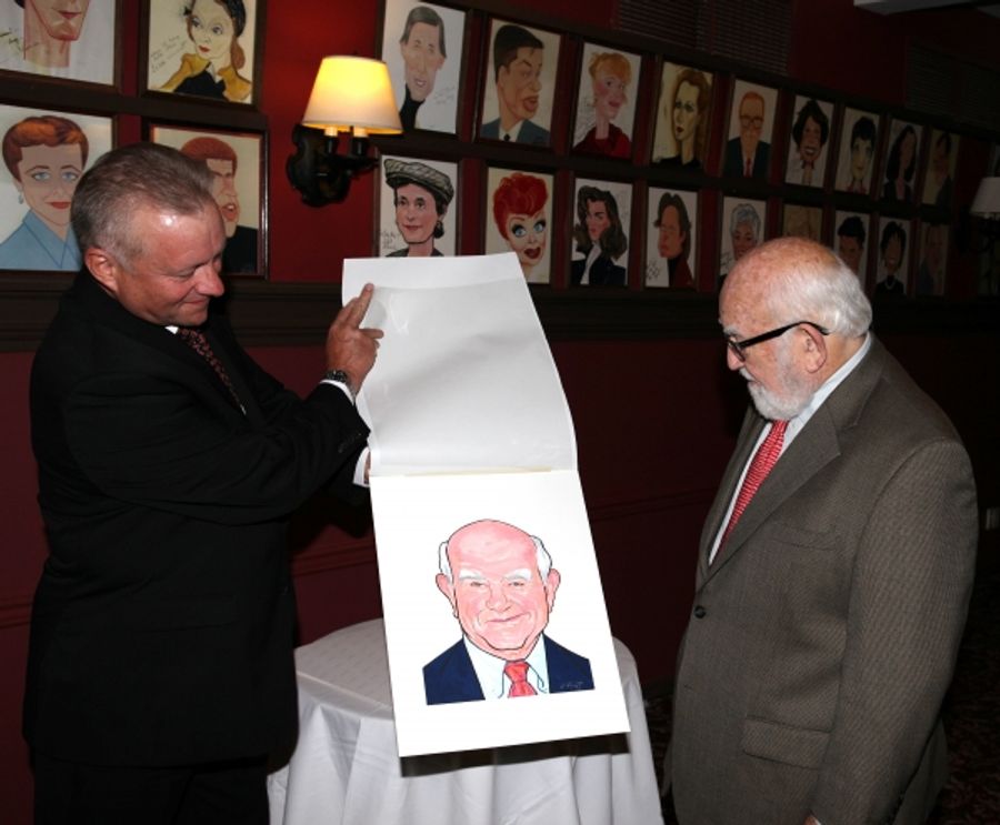 Photo Coverage: GRACE's Michael Shannon, Ed Asner and Paul Rudd Get Sardi's Caricatures! Image