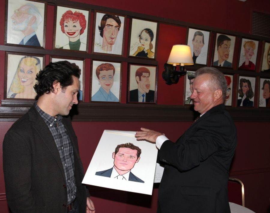 Photo Coverage: GRACE's Michael Shannon, Ed Asner and Paul Rudd Get Sardi's Caricatures! Image