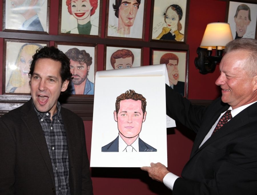 Photo Coverage: GRACE's Michael Shannon, Ed Asner and Paul Rudd Get Sardi's Caricatures! Image
