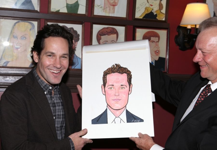 Photo Coverage: GRACE's Michael Shannon, Ed Asner and Paul Rudd Get Sardi's Caricatures! Image