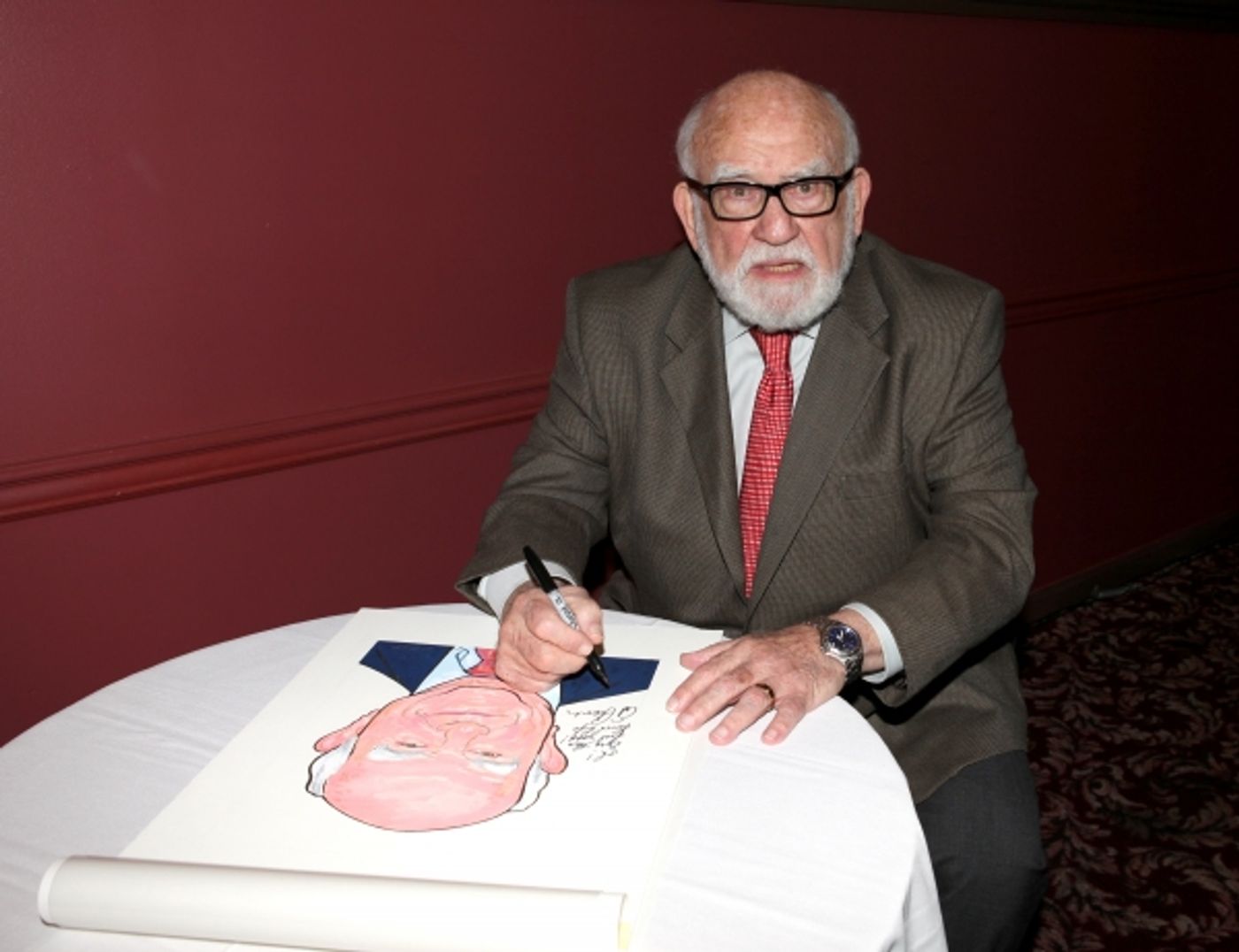 Photo Coverage: GRACE's Michael Shannon, Ed Asner and Paul Rudd Get Sardi's Caricatures!  Image